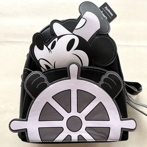 New with tags! Loungefly Mickey Mouse Steamboat Willie mini backpack.